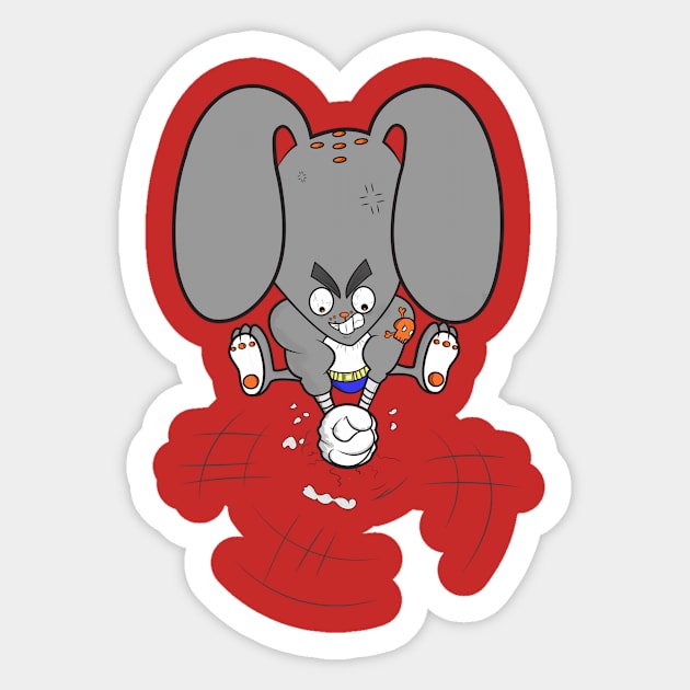 Kung Fu Rabbit Sticker by 3Alex